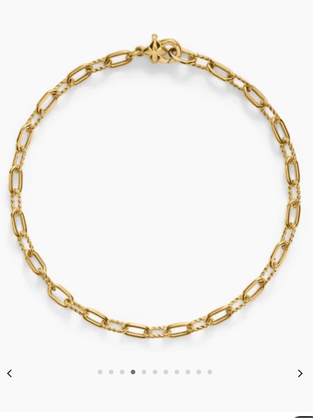 David Yurman Madison Chain Bracelet - 18k YG, 3mm (medium)